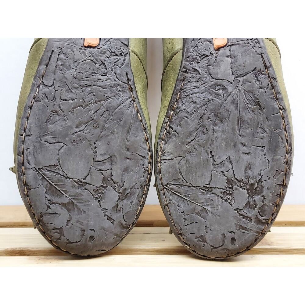 Born Womens | Green | Leather Round Toe Floral Ballet Flat Size 8.5 - Picture 11 of 12